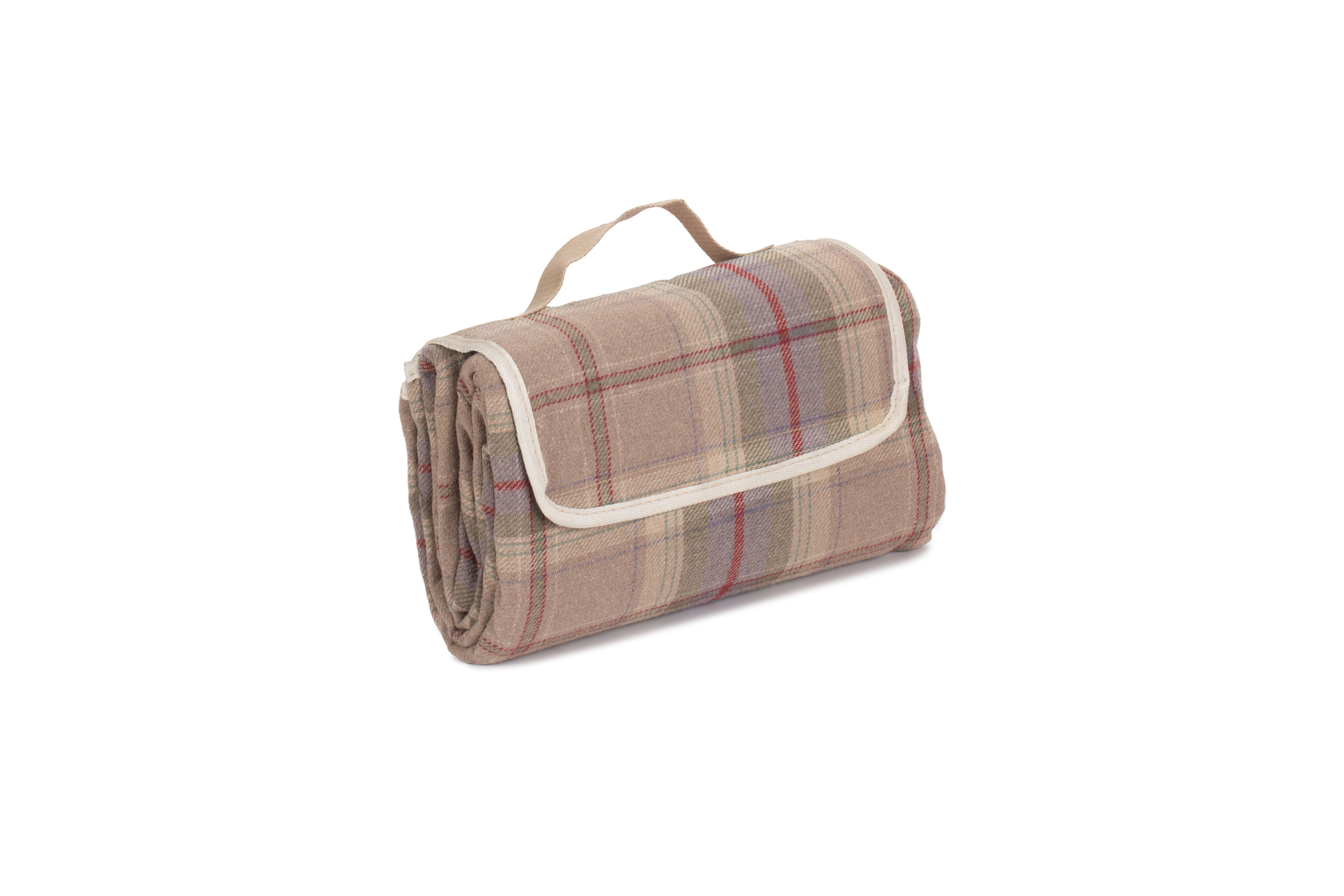 Lavender Tartan Picnic Rug Fitted Picnic Hampers
