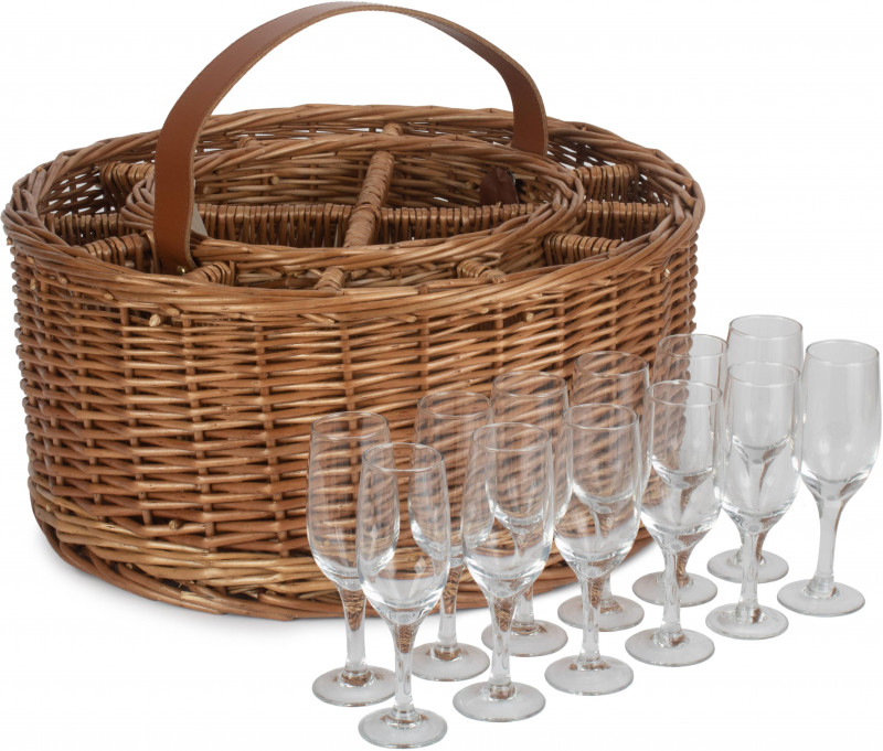 Light Steamed Garden Party Basket Wine & Champagne Baskets