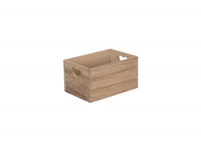 Small Wooden Storage Boxes With Heart Cut Outs